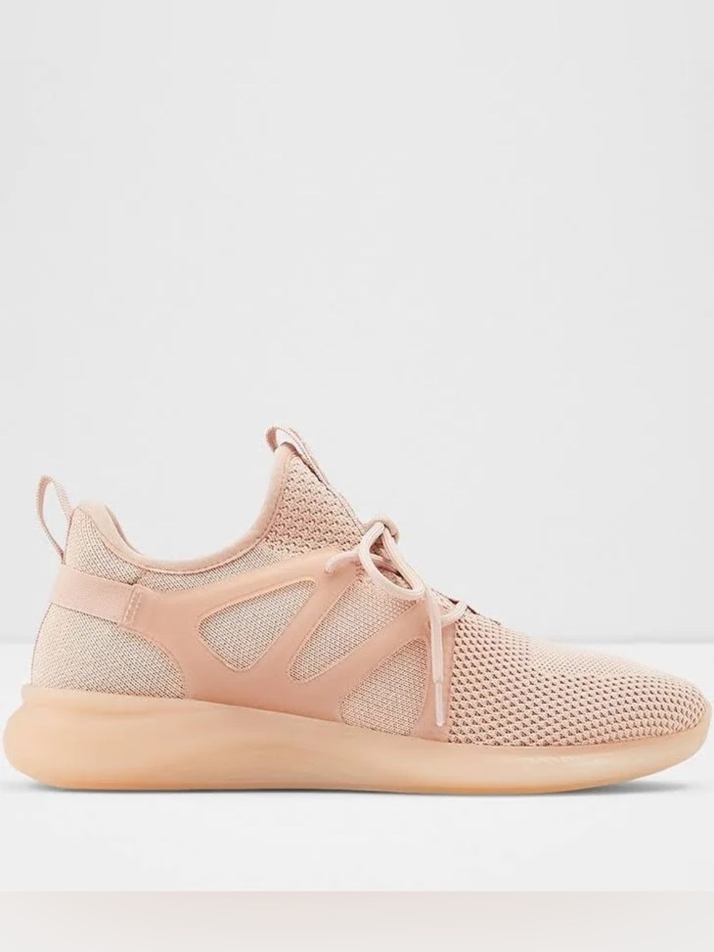 Aldo RpplfrostIB Low Top Sneakers- Pink Knit Lace-Up Sneakers Upcycled